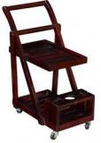 Woodsworth Lima Bar Trolley In Passion Mahogany Finish