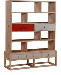 Woodsworth Lima Book Shelf Cum Display Unit In Natural Finish