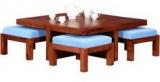 Woodsworth Lima Coffee Table Set In Honey Oak Finish