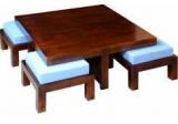 Woodsworth Lima Coffee Table Set In Provincial Teak Finish