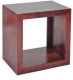 Woodsworth Lima Solid Wood End Table In Passion Mahogany Finish