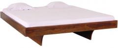 Woodsworth Lima Solid Wood King Size Bed in Provincial Teak Finish