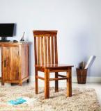 Woodsworth Logan Dining Chair In Warm Walnut Finish