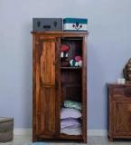 Woodsworth Logan Wardrobe In Warm Walnut Finish