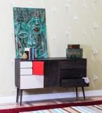 Woodsworth Longview Sideboard In Olive Grey Finish