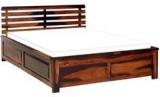 Woodsworth Lucio Solid Wood King Sized Bed In Dual Tone Finish