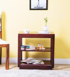 Woodsworth Lynden End Table In Passion Mahogany Finish