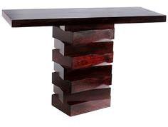 Woodsworth Mabton Console Table In Passion Mahogany Finish