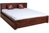 Woodsworth Maceio Queen Sized Bed In Provincial Teak Finish