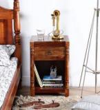 Woodsworth Manaus Bed Side Table In Provincial Teak Finish