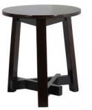 Woodsworth Manaus Round Stool In Espresso Walnut Finish