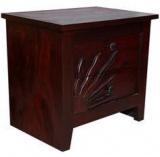 Woodsworth Maracay Bed Side Table In Passion Mahogany Finish