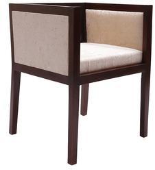 Woodsworth Mariana Teak Wood Accent Chair In Fresh Walnut Finish