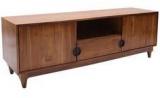 Woodsworth Mariana Teak Wood Entertainment Unit In Natural Teak Finish