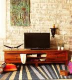 Woodsworth Maritsa Entertainment Unit In Melamine Provincial Teak Finish