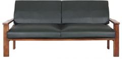 Woodsworth Maritsa Sofa with Aegean blue fabric in Provincial Teak Finish