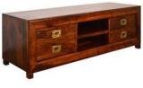 Woodsworth Mathias Entertainment Unit In Colonial Maple Finish