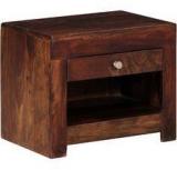 Woodsworth Medellin Solid Wood Bed Side Table In Provincial Teak Finish