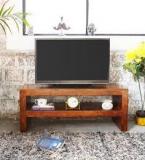 Woodsworth Memphis Premium Acacia Wood Entertainment Unit In Provincial Teak Finish