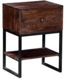 Woodsworth Mexico Bed Side Table In Provincial Teak Finish