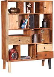 Woodsworth Mexico Book Case With Reclaimed Wood In Natural Finish