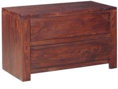 Woodsworth Mexico Cabinet With Two Drawers In Colonial Maple Finish