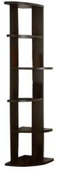 Woodsworth Mexico Corner Book Shelf In Espresso Walnut Finish