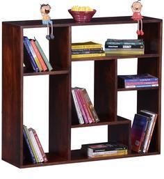 Woodsworth Mexico Display Unit Cum Book Shelf In Honey Oak Finish