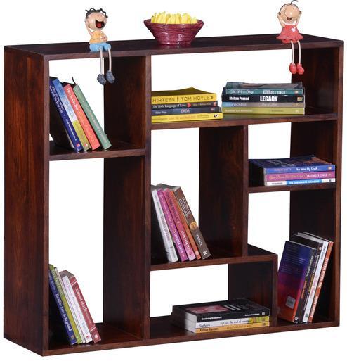 Woodsworth Mexico Display Unit Cum Book Shelf in Honey Oak Finish