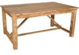 Woodsworth Mexico Six Seater Dining Table In Natural Sheesham Finish