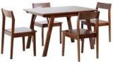 Woodsworth Milia Four Seater Dining Set In Oak Finish