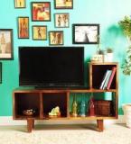 Woodsworth Milton Entertainment Unit In Provincial Teak Finish