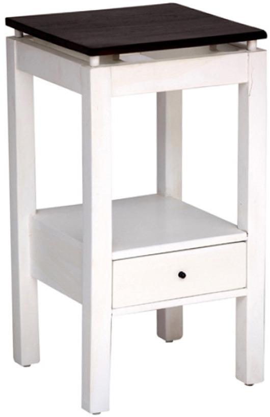 Woodsworth Mint Modernized End Table with Storage