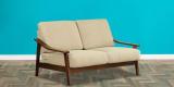 Woodsworth Mirabel Two Seater Sofa In Brown Oak Finish