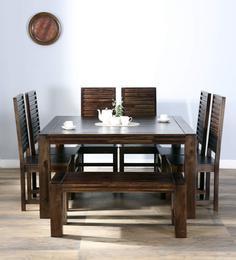 Woodsworth Montesano Eight Seater Dining Set In Provincial Teak Finish