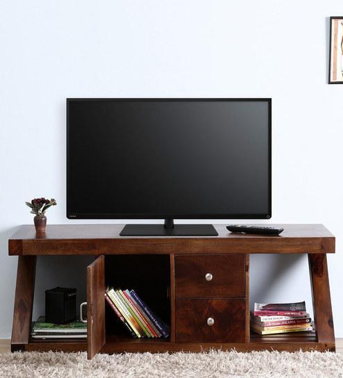 Woodsworth Montesano Entertainment Unit in Provincial Teak Finish