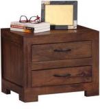 Woodsworth Montevideo Solid Wood Bed Side Table In Provincial Teak Finish