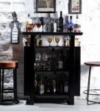 Woodsworth Morton Bar Cabinet In Espresso Walnut Finish