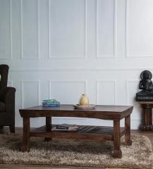 Woodsworth Morton Slatted Shelf Coffee Table in Provincial Teak Finish