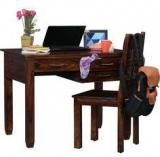 Woodsworth Neo Study & Laptop Table With Chair In Provincial Teak Finish