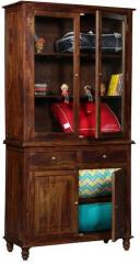 Woodsworth Newnham Crockery Cabinet in Provincial Teak Finish