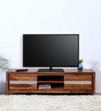 Woodsworth Newport Entertainmnet Unit In Warm Walnut Finish