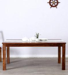 Woodsworth Newport Six Seater Dining Table In Warm Walnut Finish