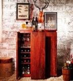 Woodsworth Oakland Branco Bar Cabinet In Honey Oak Finish