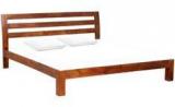 Woodsworth Olida Radiant Solid Wood Queen Size Bed In Colonial Maple Finish