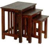 Woodsworth Olida Solid Wood Set Of Tables In Colonial Maple Finish