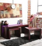 Woodsworth Olney Coffee Table Set In Passion Mahogany Finish