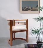 Woodsworth Omak Teak Wood Arm Chair In Natural Teak Finish