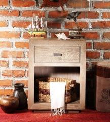 Woodsworth Ontario Bed Side Table in Sandblasted White