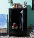 Woodsworth Ontario Small Solid Wood Wardrobe In Espresso Walnut Finish